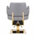 Hairdressing chair GABBIANO LINZ GOLD Grey